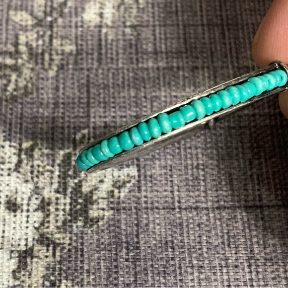 Costume Earrings Turquoise Oval Earrings - Picture 7 of 14